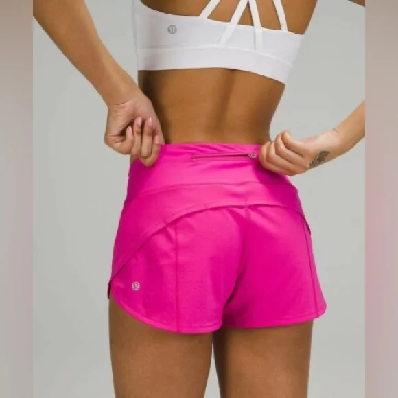 Lululemon speed up 4” sonic pink rare hot pink - Picture 2 of 14